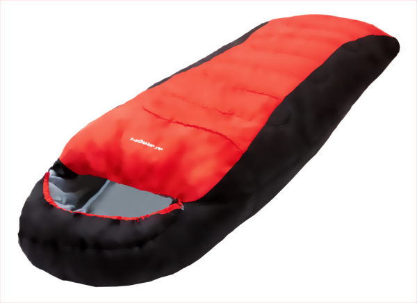 Sleeping bag ACAMPER HYGGE 2*200g/m2 (black-red)