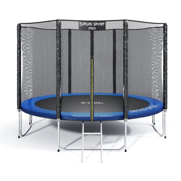Atlas Sport trampoline 374 cm - 12ft PRO (reinforced supports) BLUE